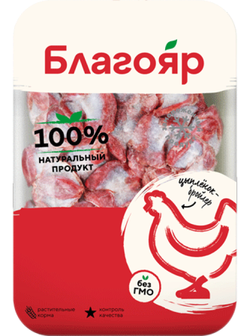 Желудки цыпленка-бройлера Благояр замороженные, ~900г