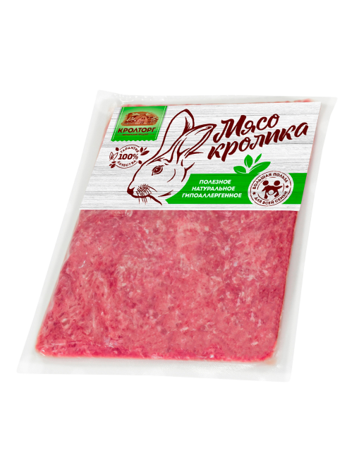 Фарш из кролика Кролторг нежный замороженный, 500г