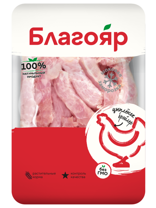 Шеи цыпленка-бройлера Благояр замороженные, ~900г