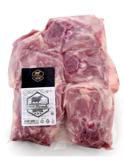 Шея баранья Prime Lamb Халяль на кости замороженная, ~1кг