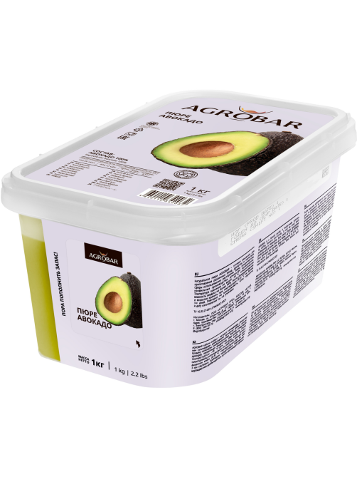 Пюре фруктовое Agrobar авокадо замороженное, 1кг
