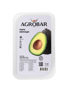 Пюре фруктовое Agrobar авокадо замороженное, 1кг