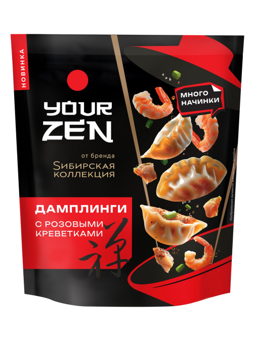 Дамплинги Сибирская коллекция Your Zen розовые креветки, 270г