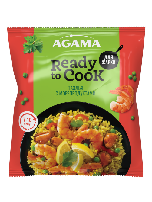 Паэлья Agama с морепродуктами замороженная, 320г