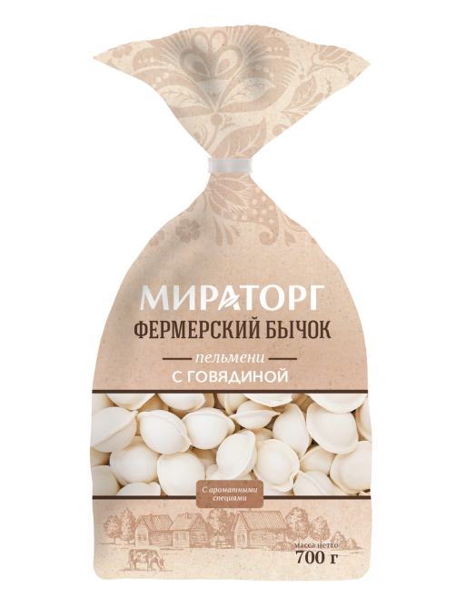 Пельмени Мираторг Фермерский бычок с говядиной, 700г