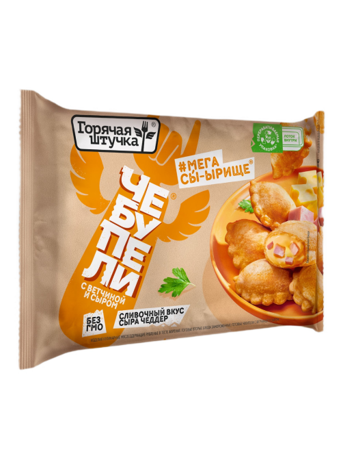 Чебупели Горячая штучка с ветчиной и сыром замороженные, 240г