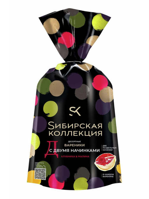 Вареники Сибирская коллекция с клубникой и малиной, 700г
