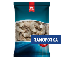 Креветки Океан вкуса белоногие без головы в панцире замороженные 26/30, 850г