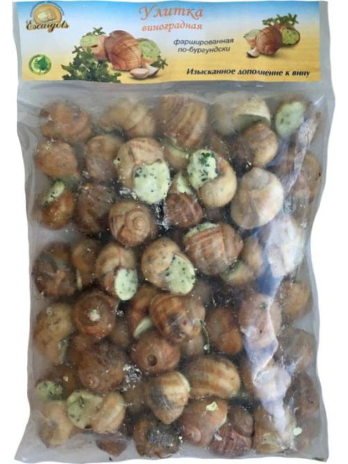 Улитка Escargots По-бургундски в масле замороженная, 1кг