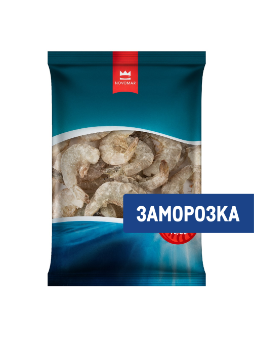 Креветки Океан вкуса тигровые без головы замороженные 16/20, 850г