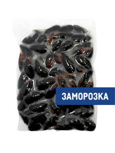 Мидии в голубых раковинах целые варено-мороженые 40/60, 1кг