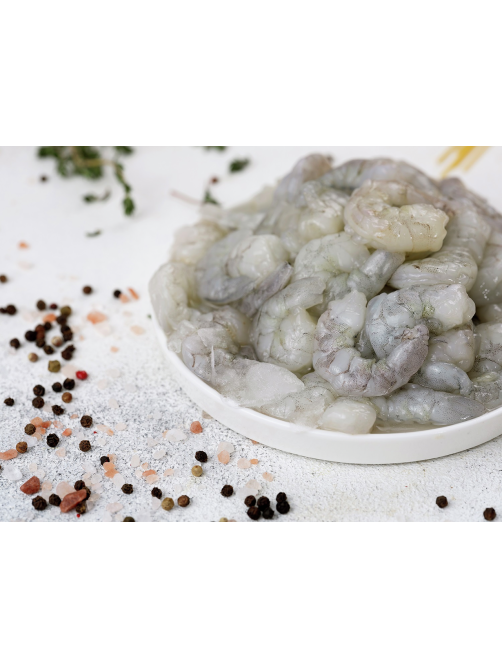 Креветки Вкусарт очищенные без хвоста замороженные, 500г