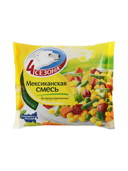 Смесь 4 сезона Мексиканская овощная быстрозамороженная, 400г