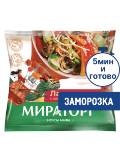 Смесь Мираторг лапша вок по-азиатски с овощами замороженная, 400г