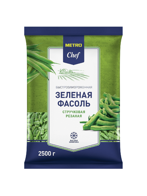 METRO Chef Фасоль зеленая быстрозамороженная, 2.5кг