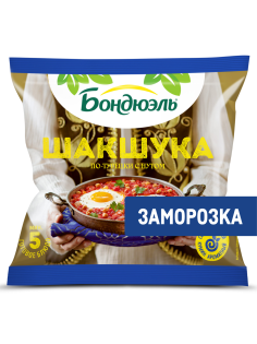Шакшука Бондюэль Овощи по-турецки с нутом замороженная, 200г