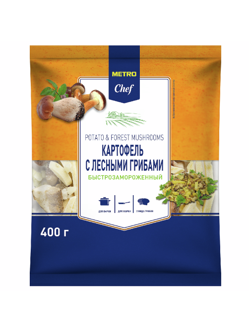 METRO Chef Смесь картофель с лесными грибами замороженная, 400г