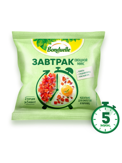 Овощная смесь Бондюэль Завтрак с томатами замороженный, 200г