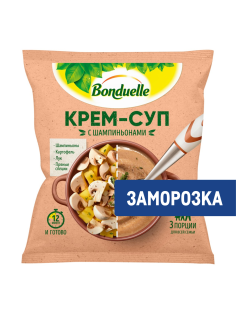 Крем-суп Бондюэль с шампиньонами замороженный, 350г