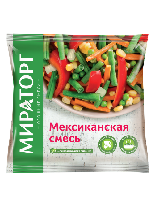 Смесь овощная Мираторг Мексиканская замороженная, 400г