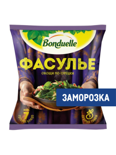 Овощная смесь Бондюэль Фасулье по-турецки замороженная, 400г