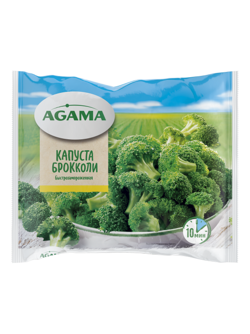 Капуста брокколи Agama замороженная, 400г