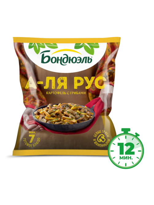 Смесь Бондюэль картофель с грибами А-ля рус замороженная, 400г