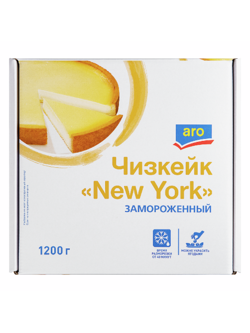 aro Чизкейк New York замороженный, 1.2кг