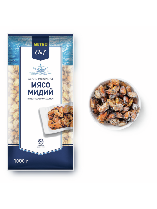 METRO Chef Мясо мидий замороженное 300/500, 1кг