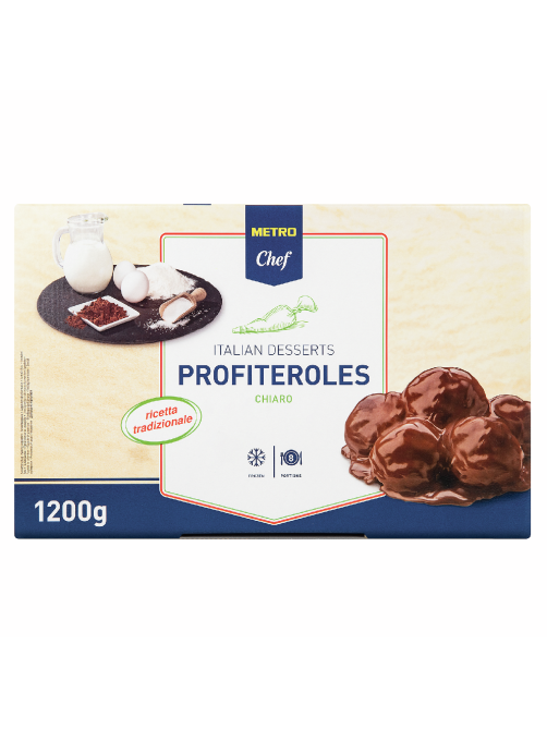METRO Chef Профитроли какао замороженные 8 порций, 1.2кг