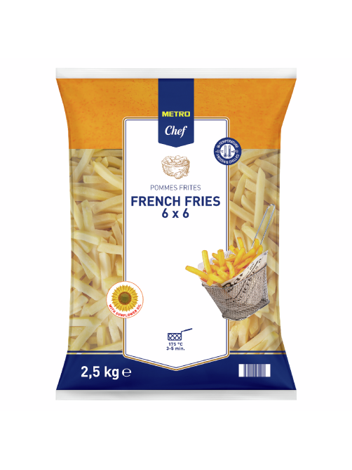 METRO Chef Картофель фри 6 мм замороженный, 2.5кг