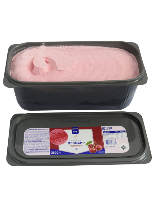 METRO Chef Мороженое пломбир Вишневое, 2.5кг