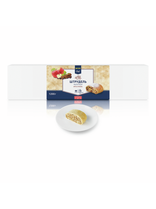 METRO Chef Штрудель яблочный 8 порций замороженный, 1.2кг