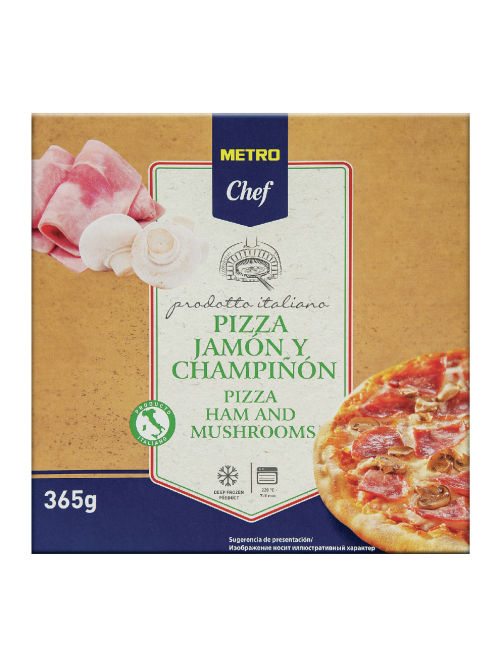 METRO Chef Пицца Ветчина и грибы замороженная 27см, 365г