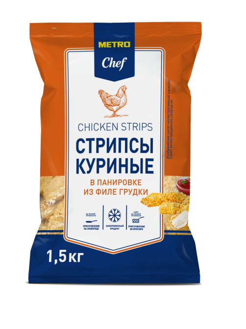 METRO Chef Стрипсы куриные замороженные, 1.5кг