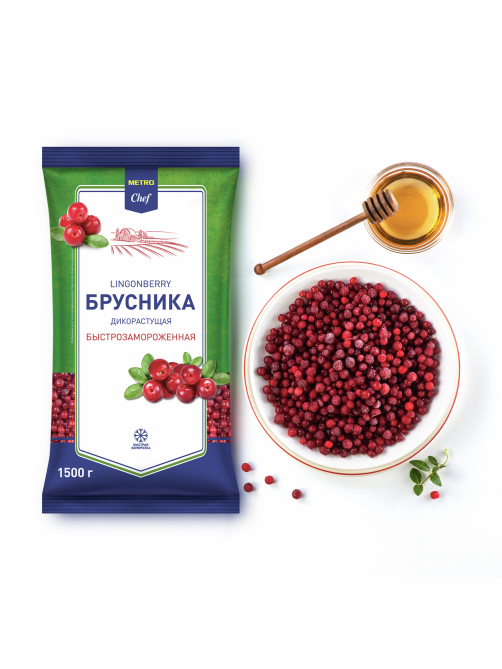 METRO Chef Брусника дикорастущая быстрозамороженная, 1.5кг