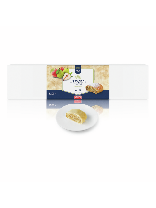 METRO Chef Штрудель грушевый 8 порций замороженный, 1.2кг