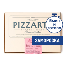 Пицца PizzArte римская Ветчина и грибы замороженная, 420г