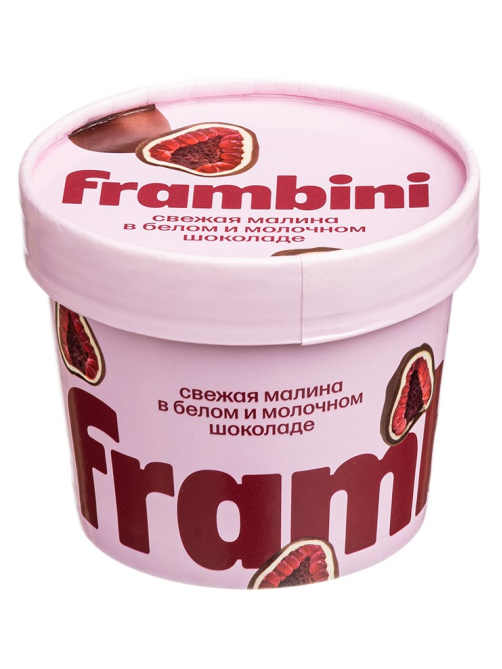 Малина Frambini в белом и молочном шоколаде замороженная, 130г