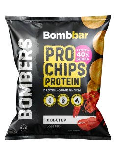 Чипсы Bombbar протеиновые лобстер, 50г