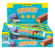 Батончик вафельный Snaq Fabriq сливочный крем без сахара, 23г x 28 шт