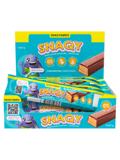 Батончик вафельный Snaq Fabriq сливочный крем без сахара, 23г x 28 шт