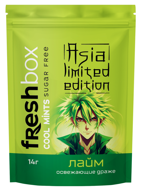 Драже FreshBox Asia Limited Edition лайм, 14г