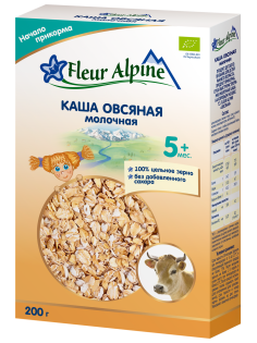 Каша молочная детская Fleur Alpine Овсяная с 5 месяцев, 200г