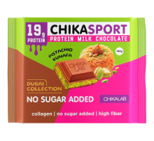 Шоколад Chikalab с фисташковой пастой и хрустящим тестом, 100г