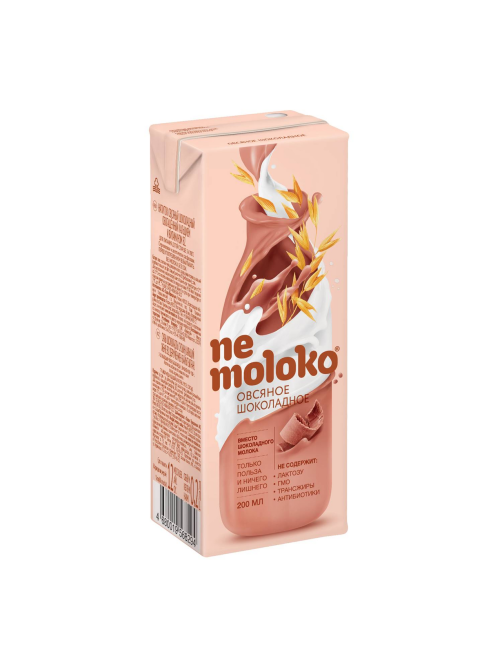 Напиток растительный овсяный Nemoloko Шоколадный 3.2%, 200мл