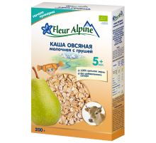 Каша молочная детская Fleur Alpine Овсяная Груша с 5 месяцев, 200г