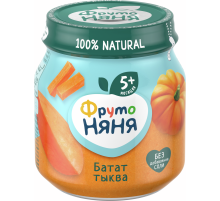 Пюре детское ФрутоНяня батат и тыква, 110г