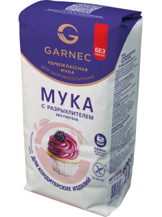Мука Garnec с разрыхлителем без глютена, 600г