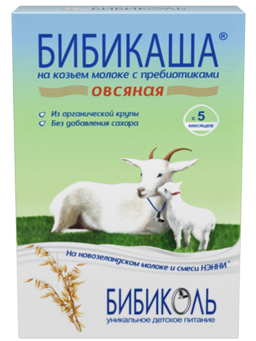 Каша молочная детская Бибикаша Овсяная с 5 месяцев, 200г